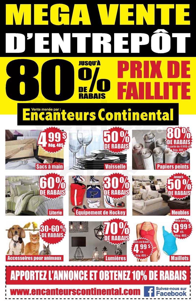 Méga vente d’entrepôt mode & maison 80 lesventes.ca