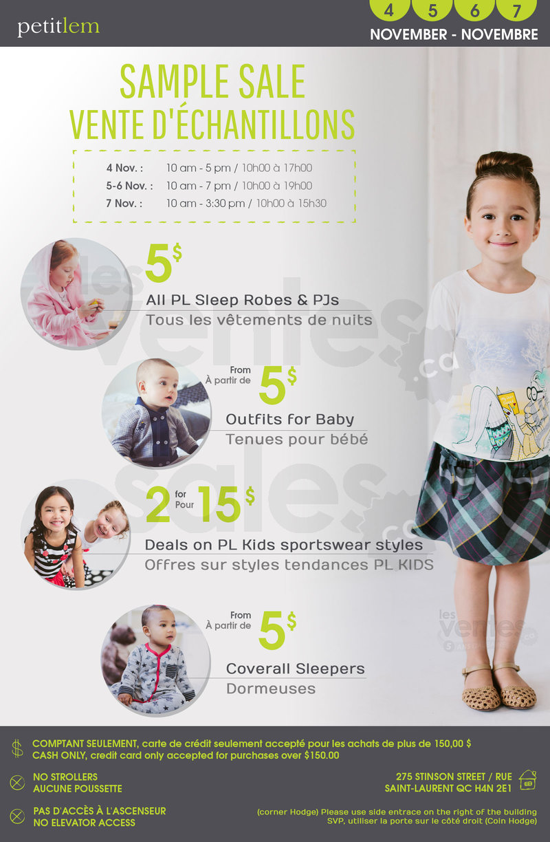 Vente d'échantillons Petit Lem | lesventes.ca Vente d'échantillons Petit Lem | lesventes.ca