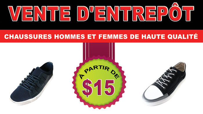 entrepot chaussure prix